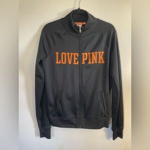 University of Texas PINK Victoria's Secret Black Zip-Up M